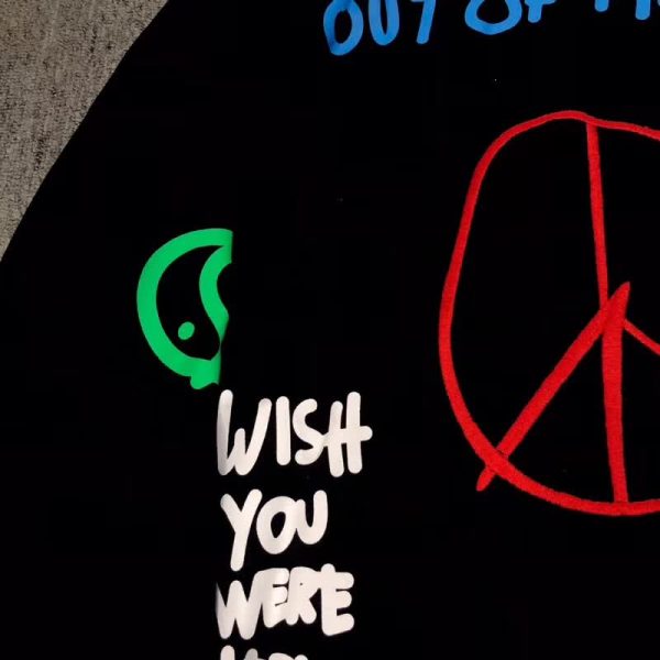 Astroworld World Peace hoodie closeup