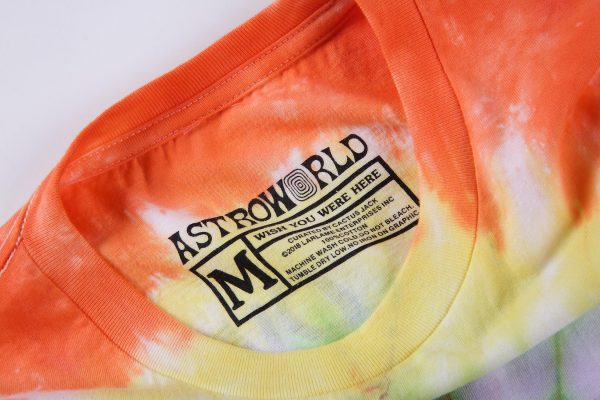 Astroworld tour Astronaut Tie Dye Tag