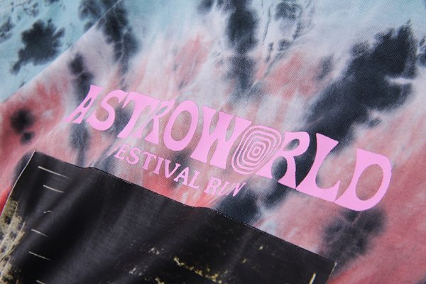 Astroworld Festival Tie Dye closeup