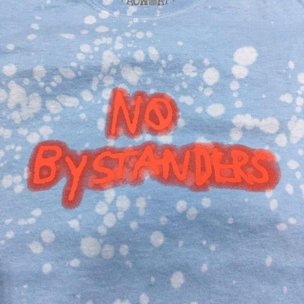 No bystanders blue shirt front